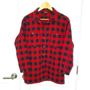 Woolrich Red and Black Plaid Shirt